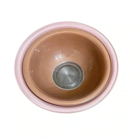 PYREX Corning NY USA 325 2.5L and 323 1.5L Set of 2 Nesting Mixing Brown Bowls - Picture 3 of 16